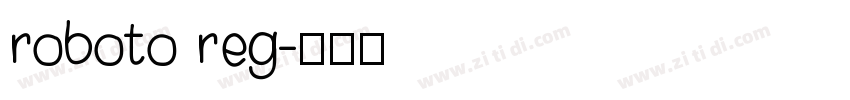 roboto reg字体转换